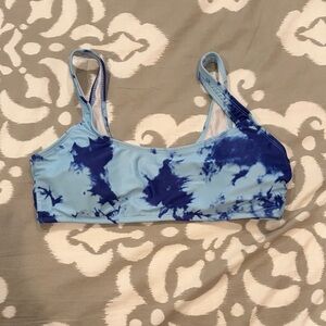 Blue Tie-Dye Swimsuit